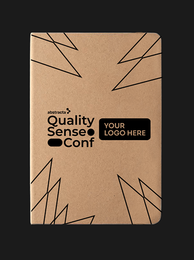 Recycled notebook with event branding